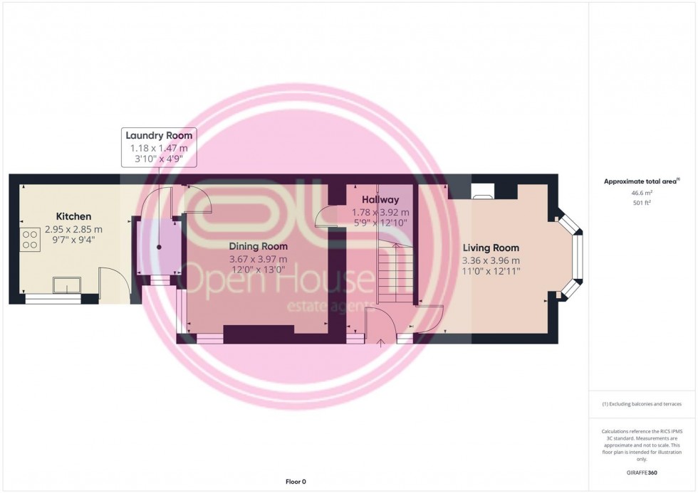 Floorplan for High Bank Road, Burton-On-Trent