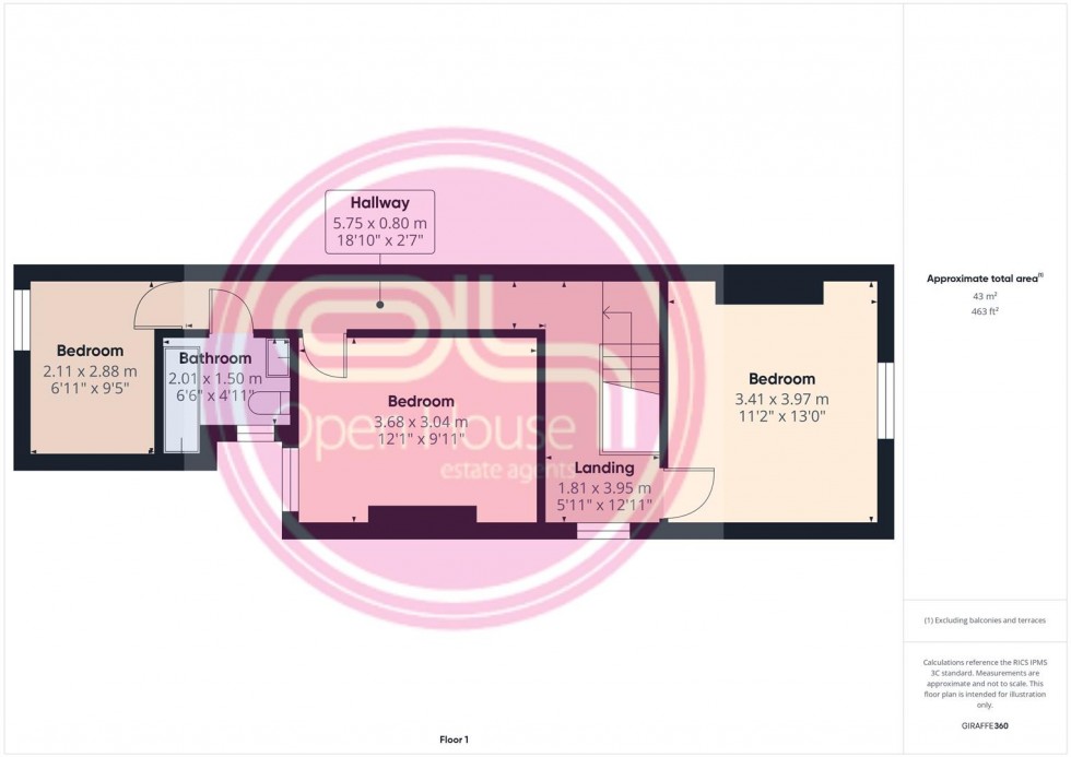 Floorplan for High Bank Road, Burton-On-Trent