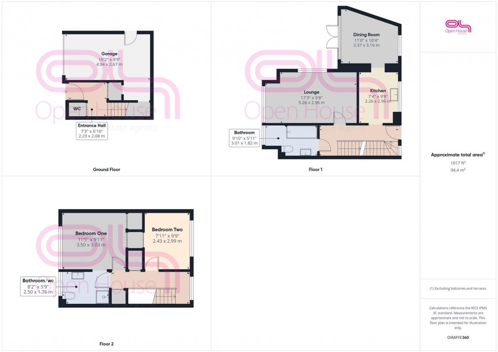 Floorplan for Courtlands Mews, Church Hill, Newhaven