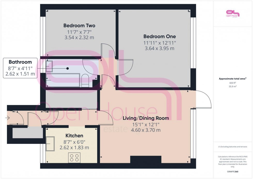 Floorplan for South Coast Road, Telscombe Cliffs, Peacehaven
