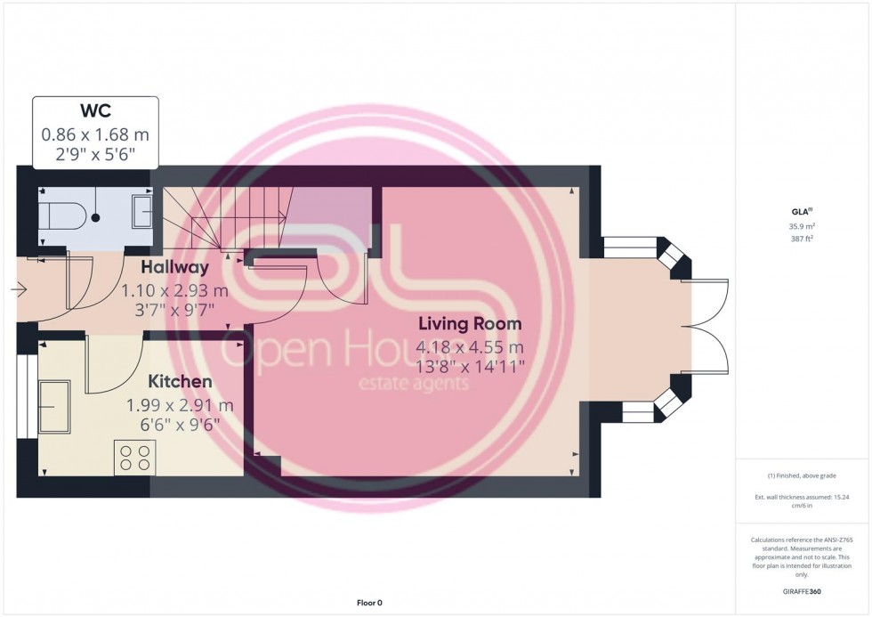 Floorplan for Hope Way, Church Gresley, Swadlincote