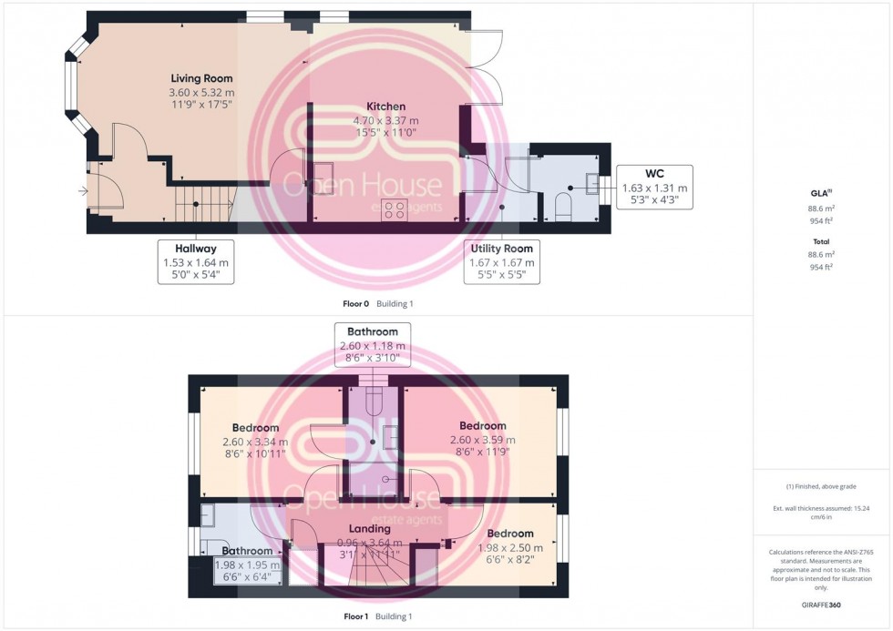 Floorplan for Drift Road, Castle Gresley, Swadlincote