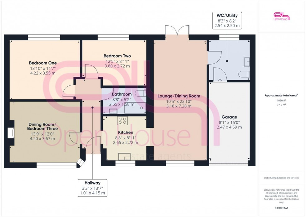 Floorplan for Third Road, Peacehaven