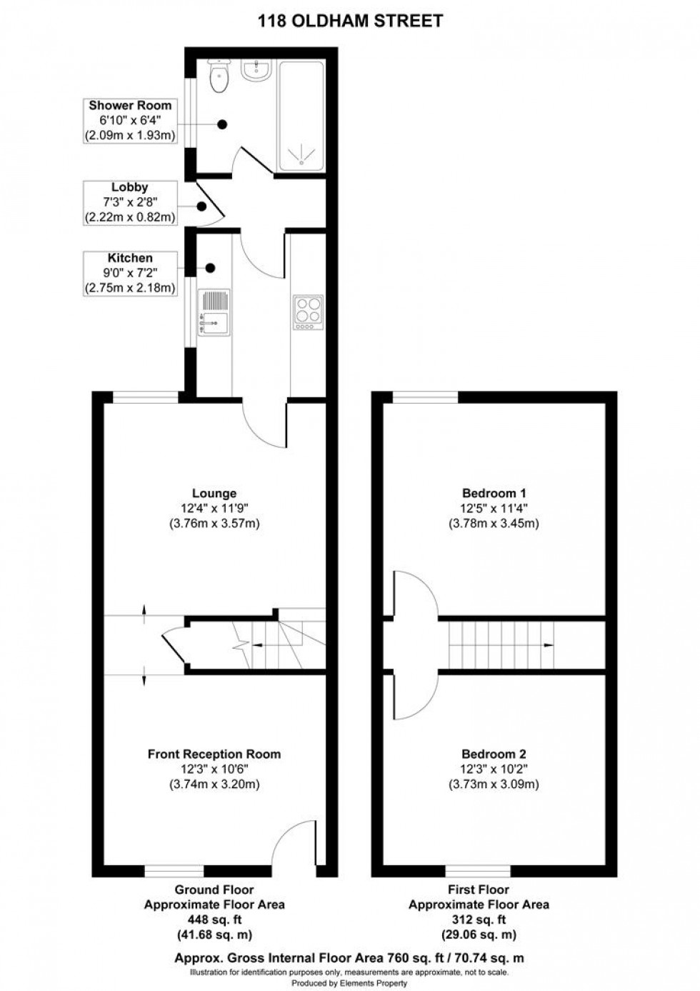Floorplan for Oldham Street, Warrington