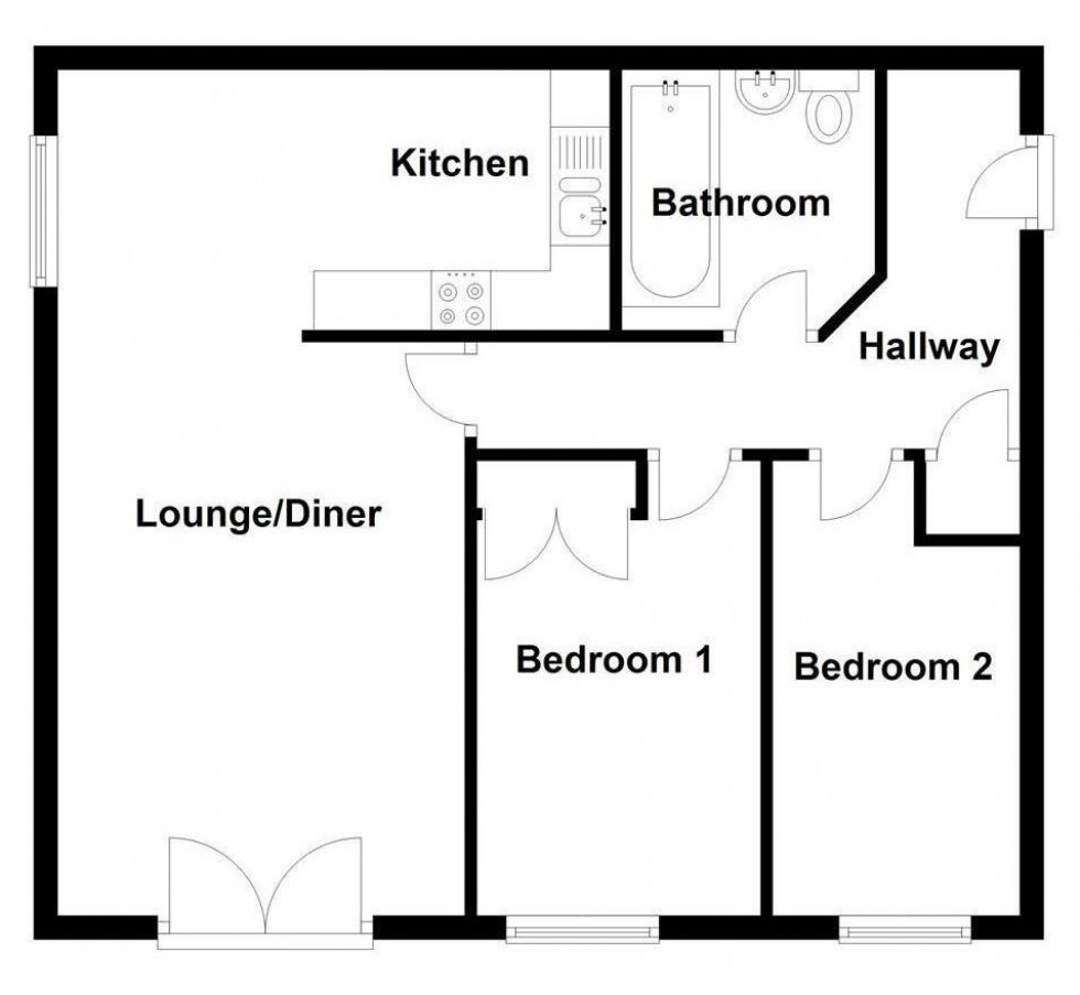 Floorplan for Grants Yard, Burton-On-Trent