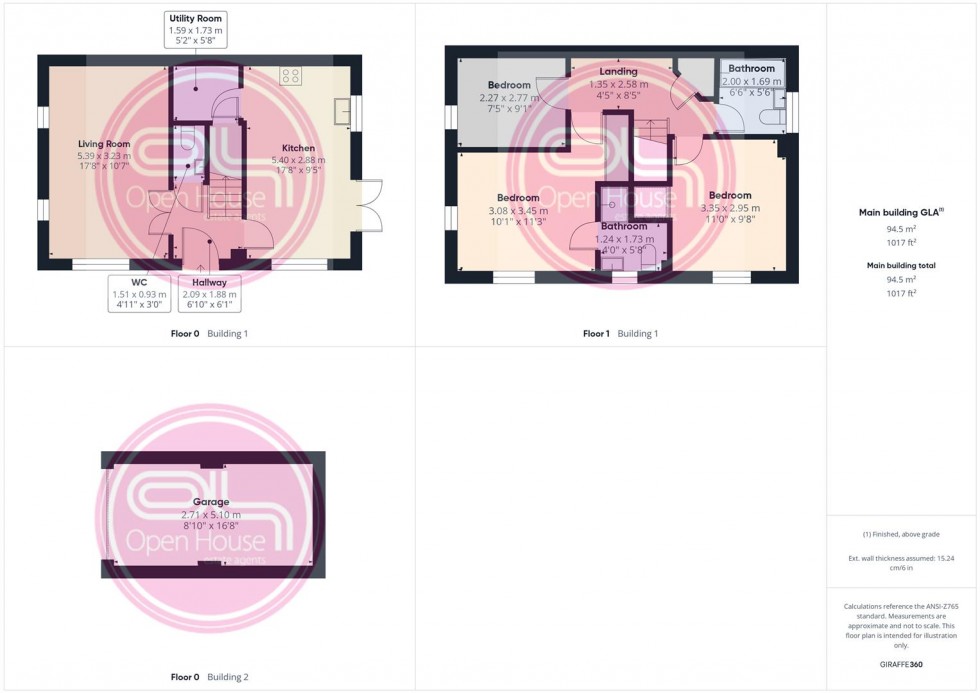 Floorplan for Reading Avenue, Church Gresley