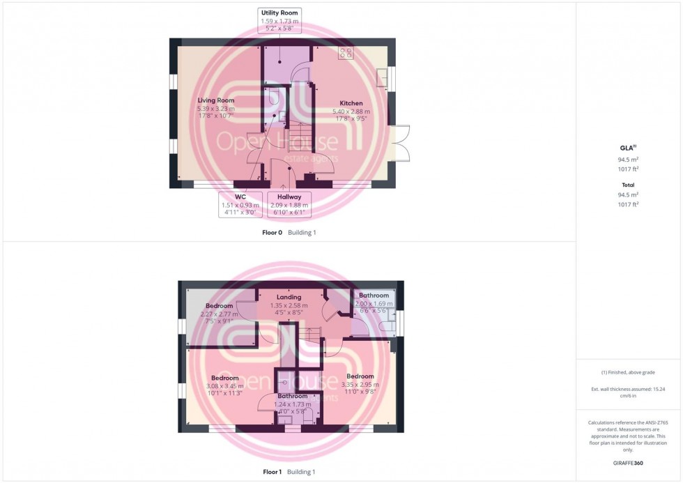 Floorplan for Reading Avenue, Church Gresley