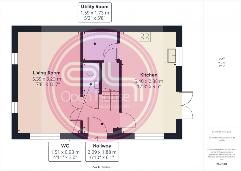 Floorplan for Reading Avenue, Church Gresley