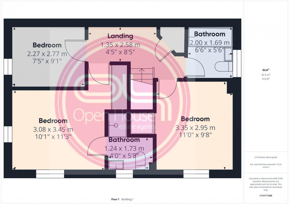 Floorplan for Reading Avenue, Church Gresley