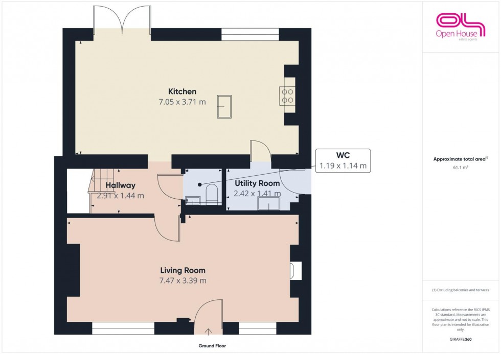 Floorplan for Sandon Bank, Stafford
