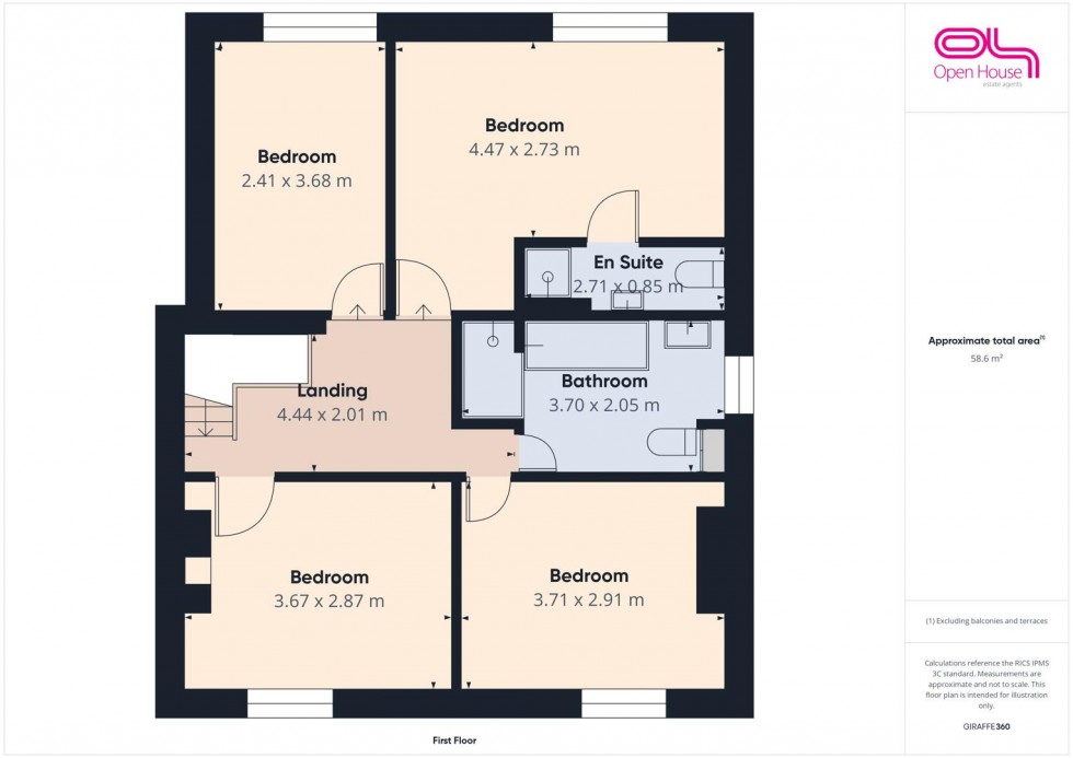 Floorplan for Sandon Bank, Stafford
