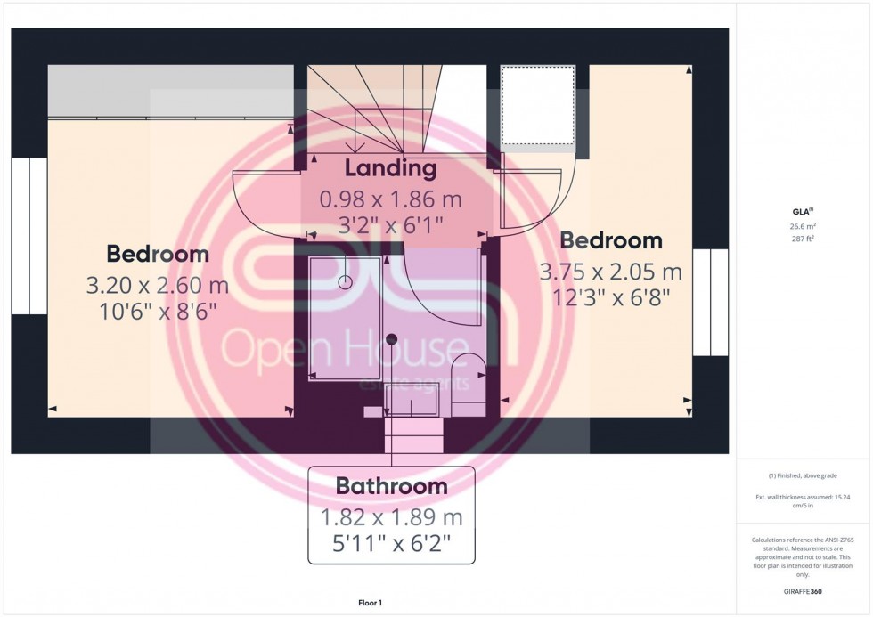 Floorplan for Anchor Close, Swadlincote