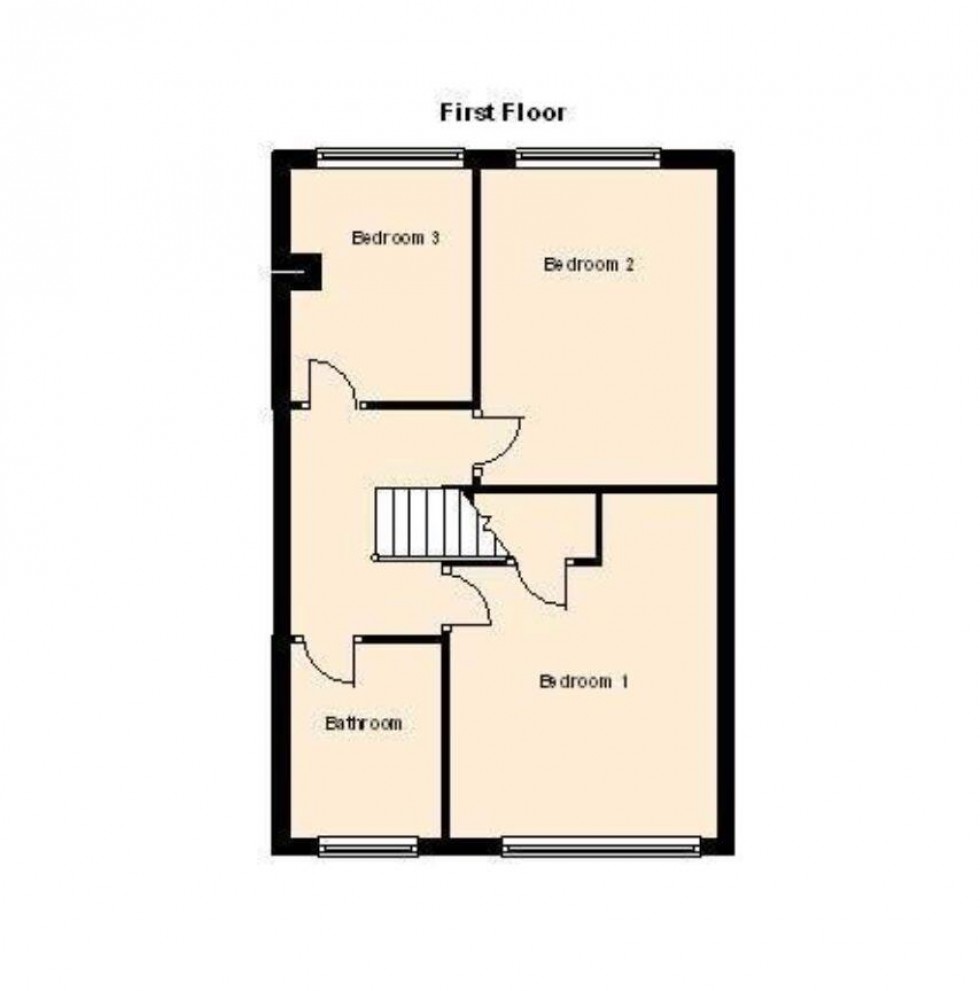 Floorplan for Fraser Close, Nuneaton