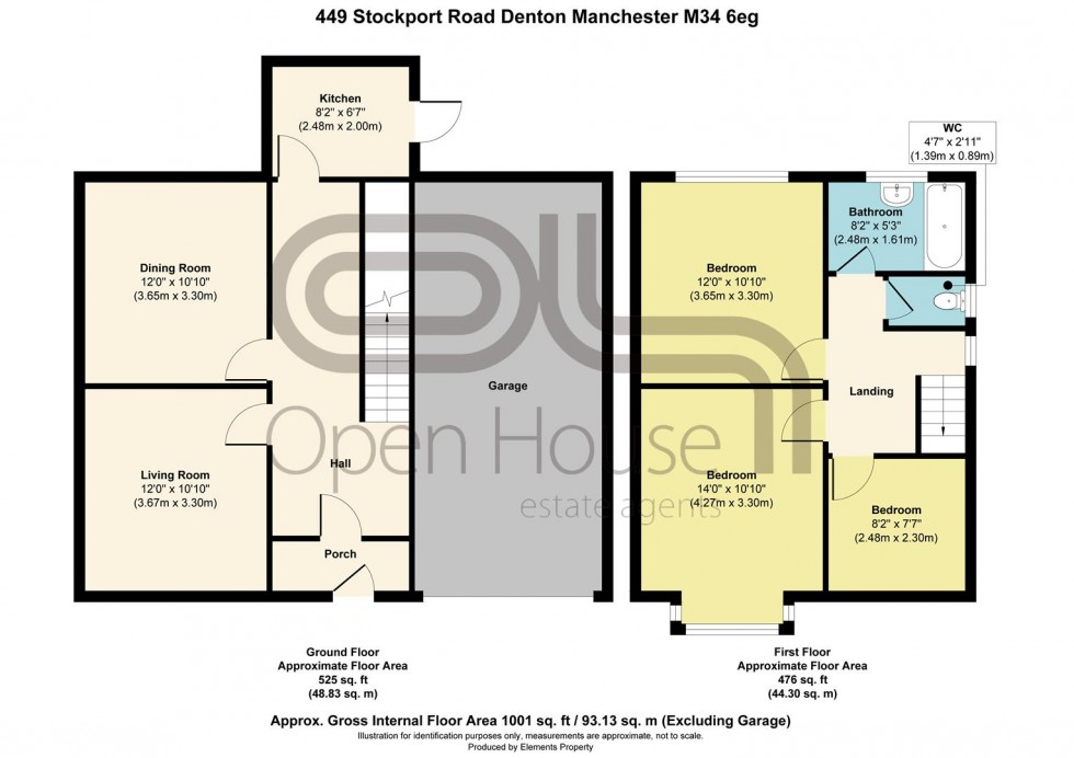 Floorplan for Stockport Road, Denton, Manchester