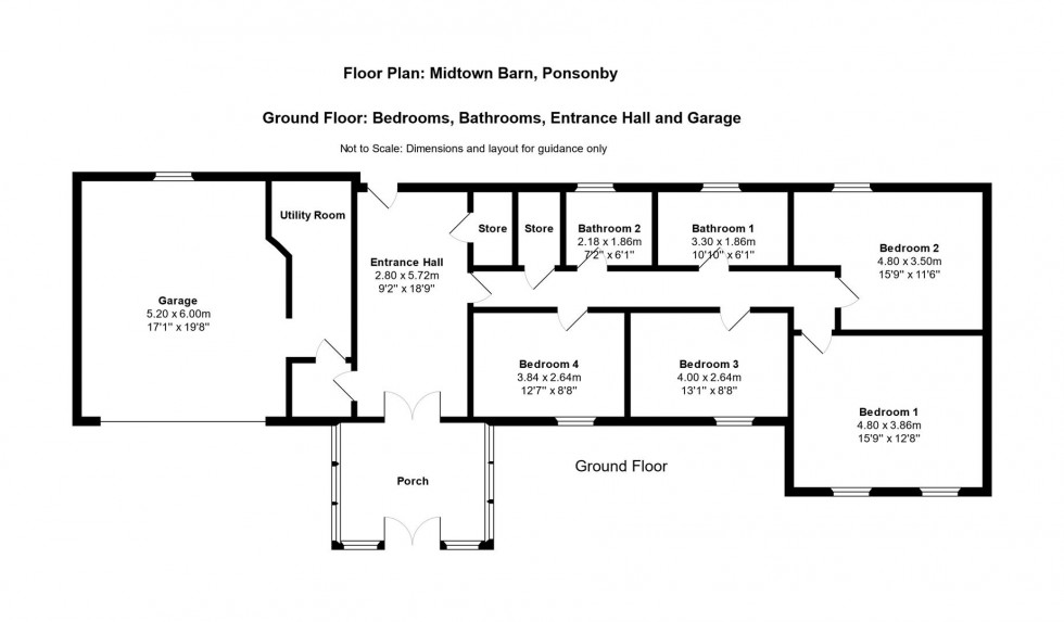 Floorplan for Ponsonby, Seascale