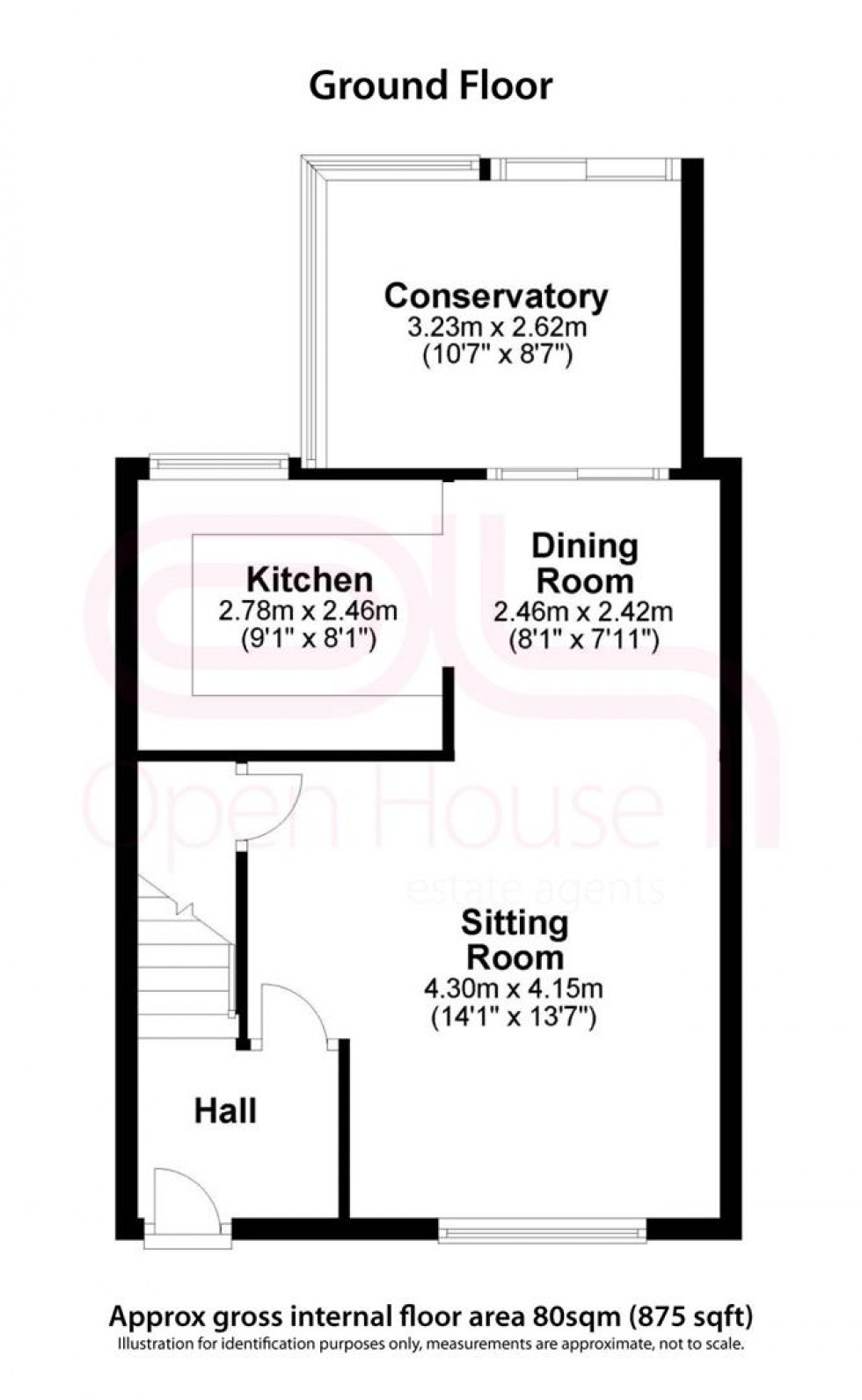 Floorplan for Edinburgh Avenue, Sawston