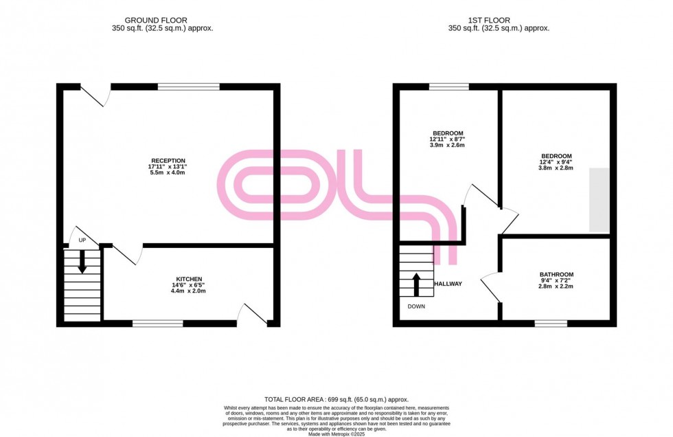 Floorplan for Higher Springhead, Oakworth, Keighley