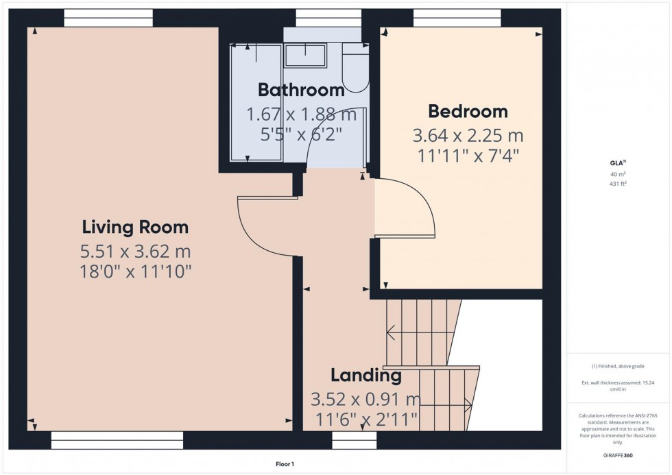 Floorplan for Black Eagle Court, Burton-on-Trent