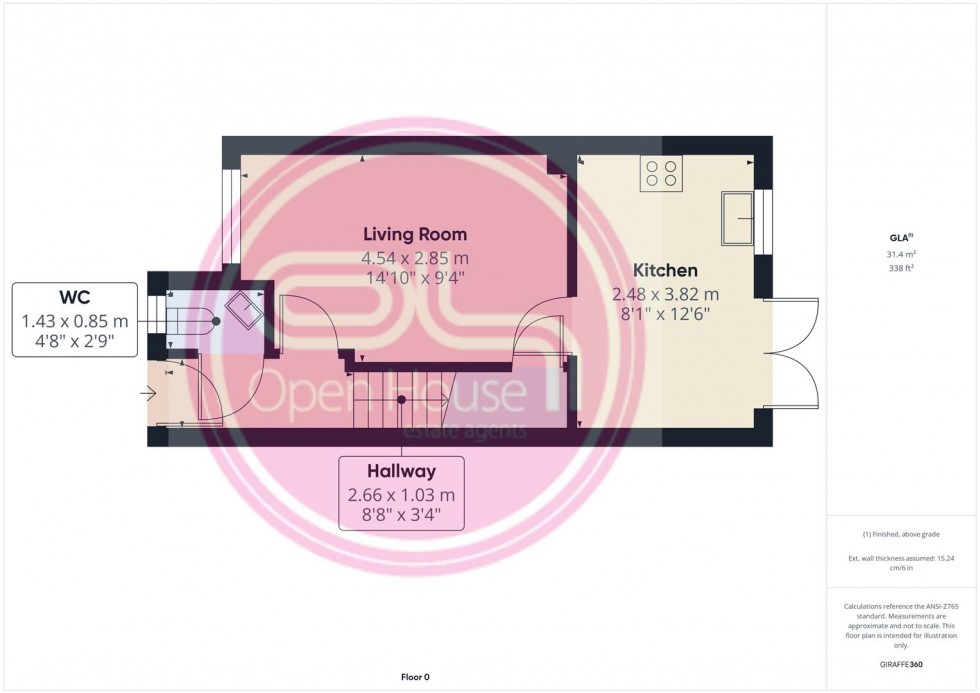 Floorplan for Gilliver Close, Burton-On-Trent