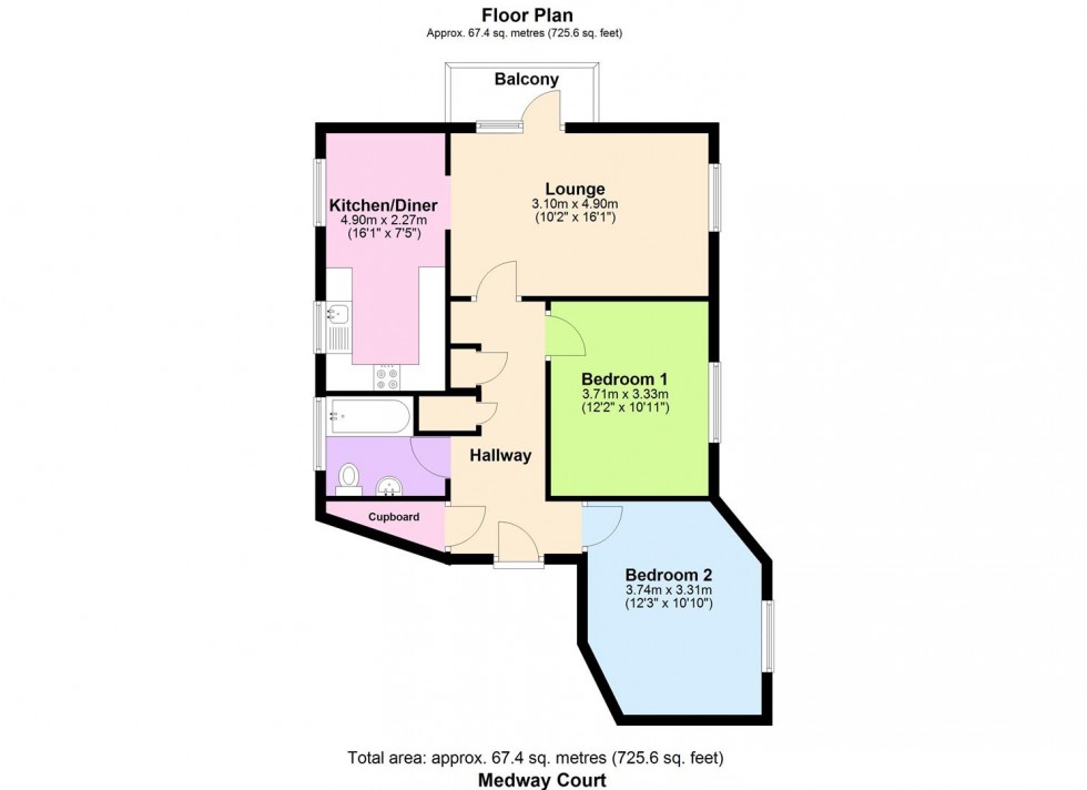 Floorplan for Birches Road, Horsham