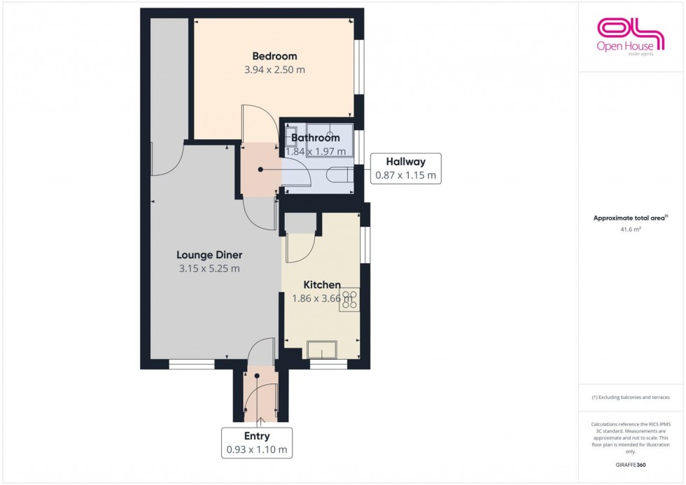 Floorplan for Fernwood Drive, Rugeley