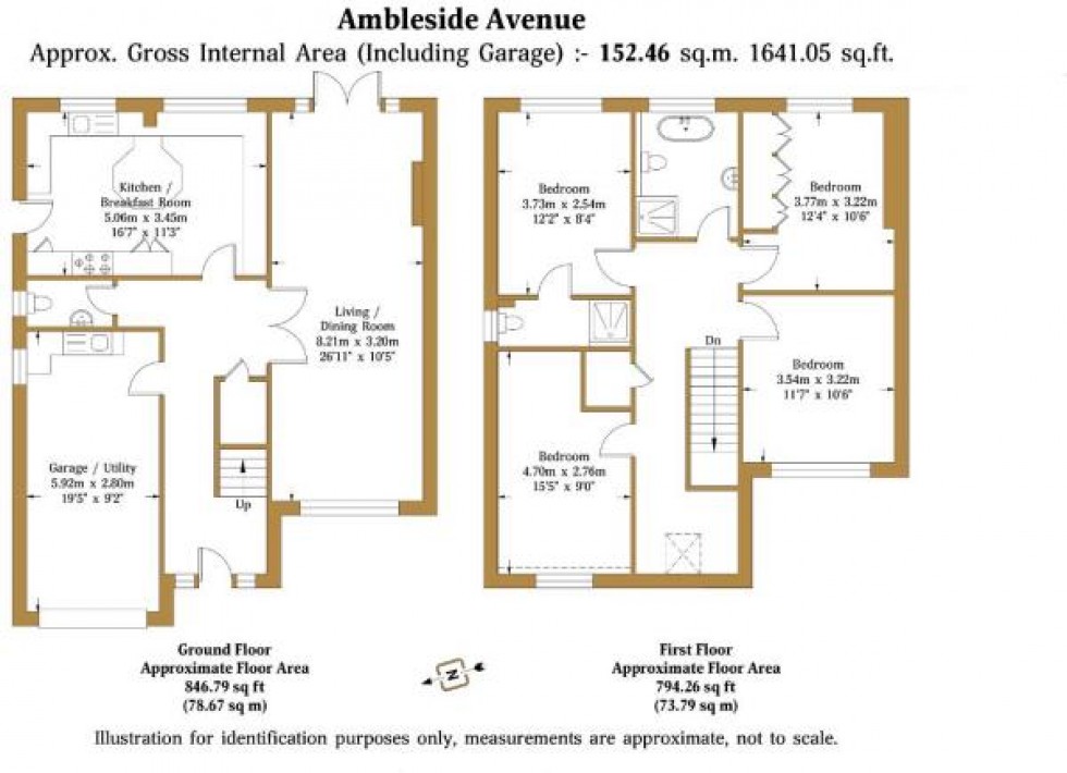Floorplan for Ambleside Avenue, Telscombe Cliffs, Peacehaven