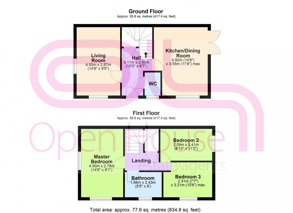 Floorplan for Eldergreen Close, Bolton