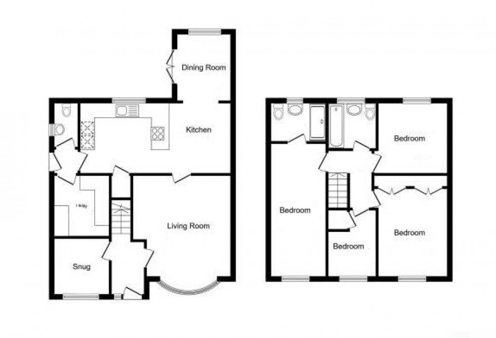 Floorplan for Oxer Close, Elmswell, Bury St Edmunds, IP30