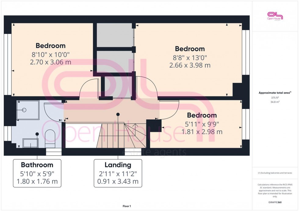 Floorplan for Mount Road, Newhaven