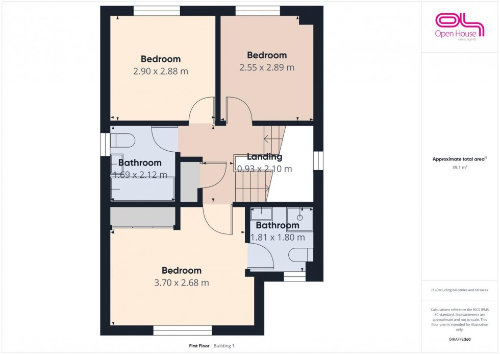 Floorplan for Winding House Drive, Hednesford, Cannock