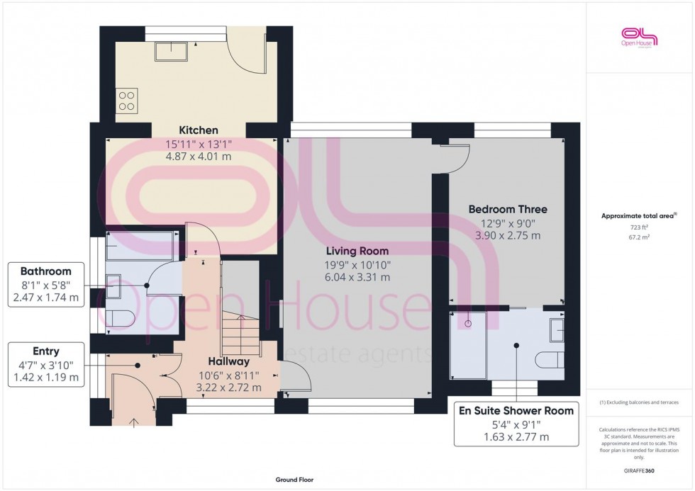 Floorplan for Lustrells Vale, Saltdean, Brighton