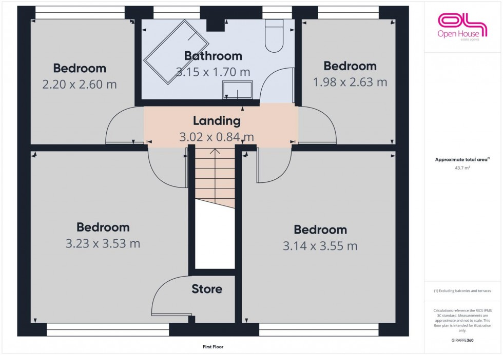 Floorplan for Silverthorn Way, Stafford