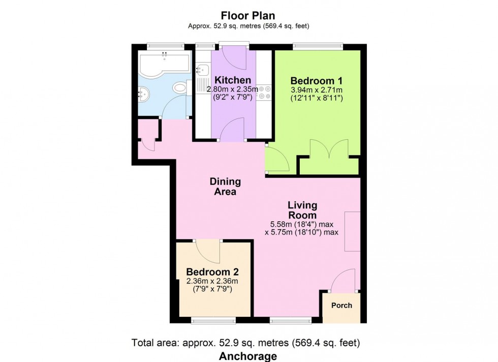 Floorplan for Trafalgar Road, Horsham
