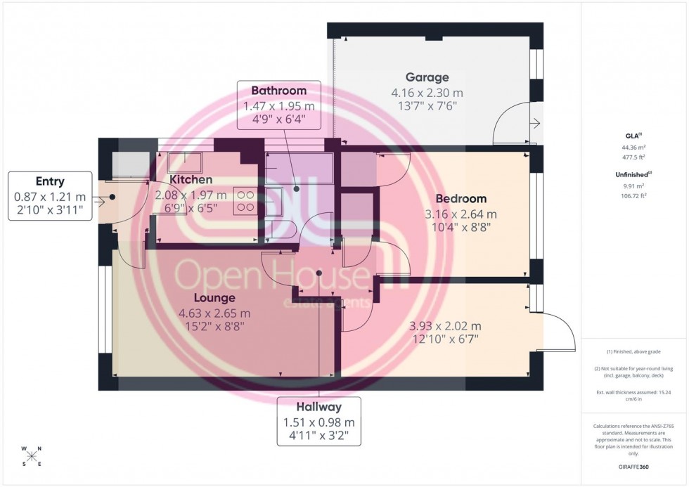 Floorplan for Britannia Drive, Stretton, Burton-On-Trent