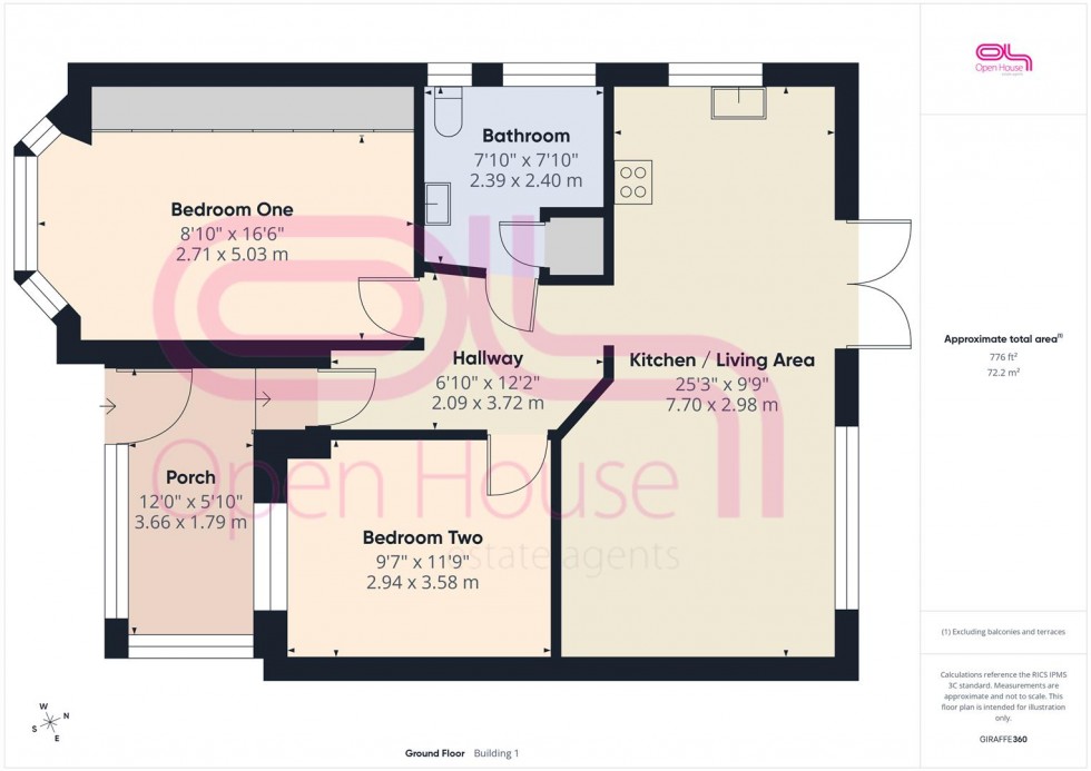 Floorplan for South Coast Road, Peacehaven