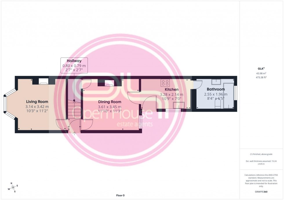 Floorplan for Woods Lane, Burton On Trent