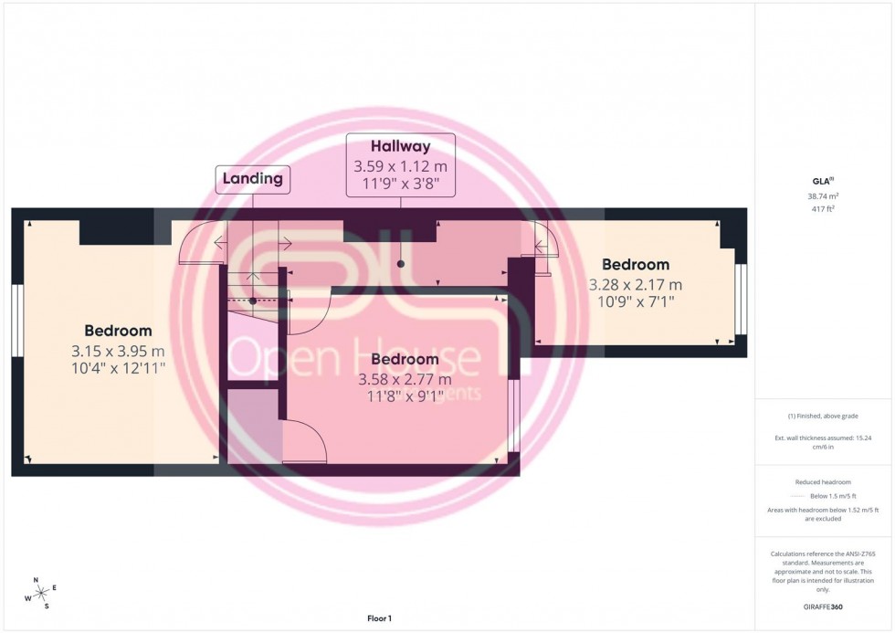 Floorplan for Woods Lane, Burton On Trent