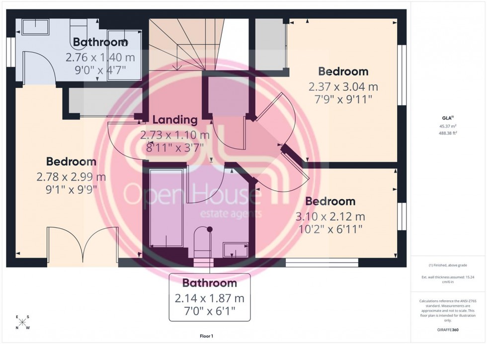 Floorplan for Drift Road, Castle Gresley
