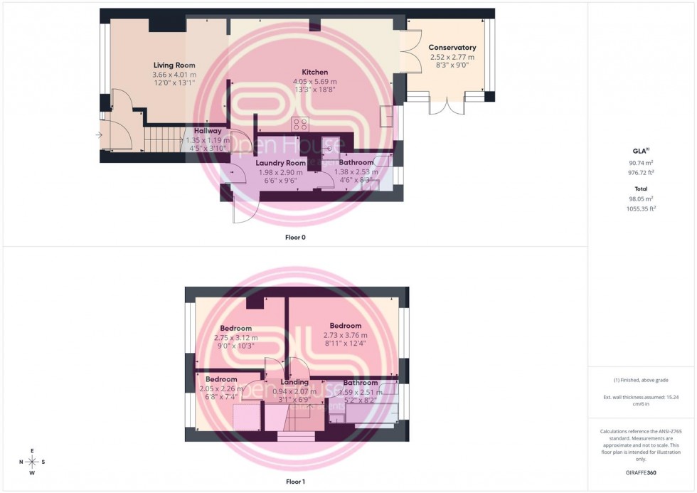 Floorplan for Toulmin Drive, Swadlincote