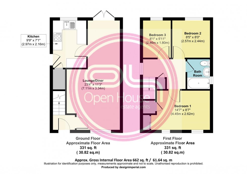 Floorplan for Mountbatten Close, Stretton