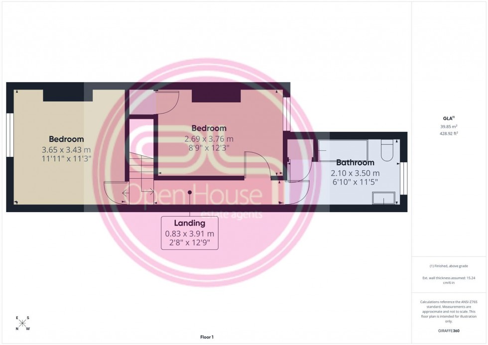 Floorplan for Frederick Street, Burton-On-Trent