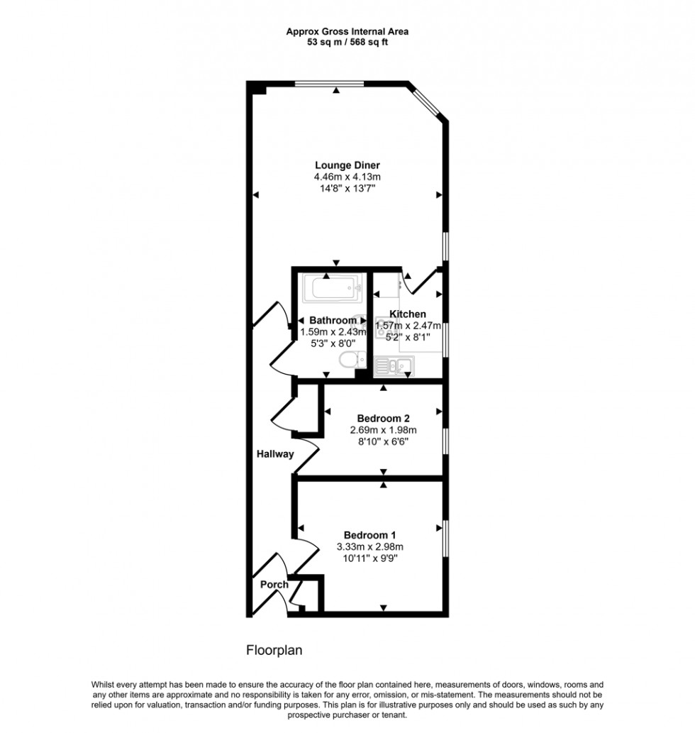 Floorplan for Hodge Road, Worsley, Salford, Manchester