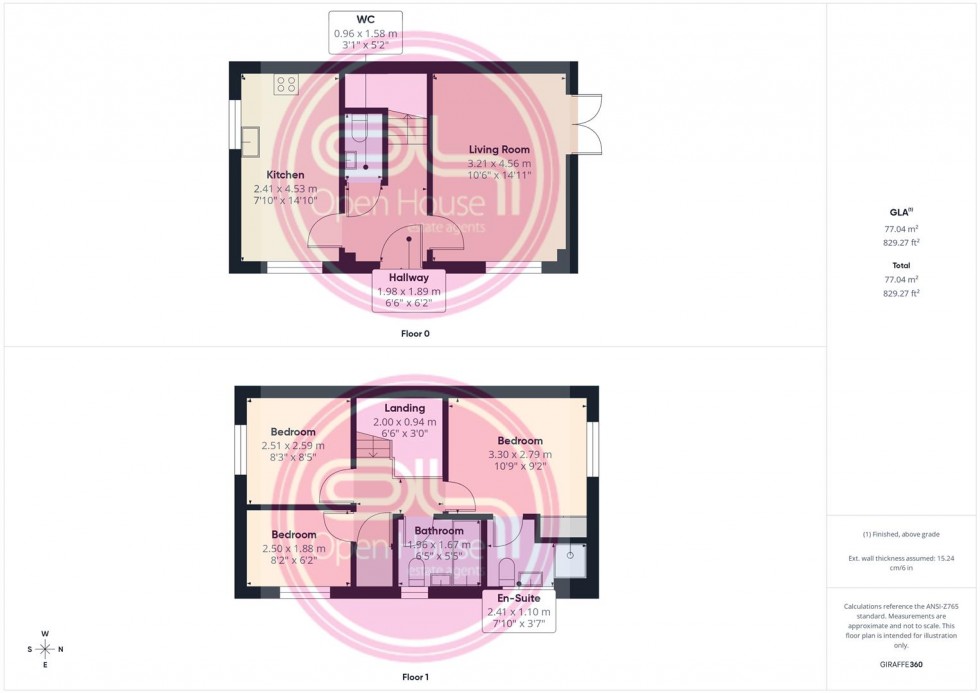 Floorplan for Oakway Drive, Woodville, Swadlincote