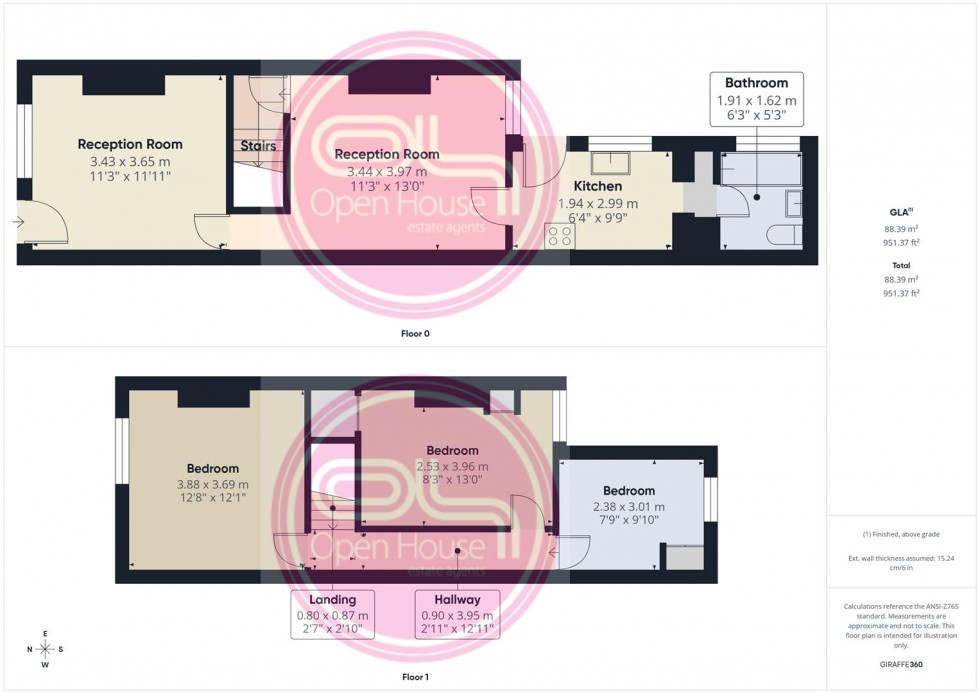 Floorplan for Vaughan Street, Coalville