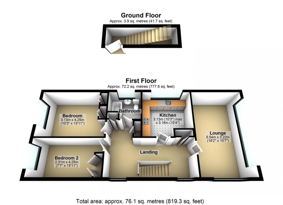 Floorplan for Kings Road, Lancing