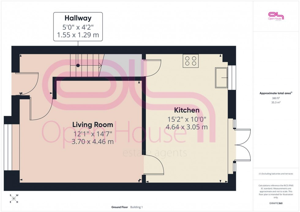 Floorplan for Berry Close, Telscombe Cliffs, Peacehaven