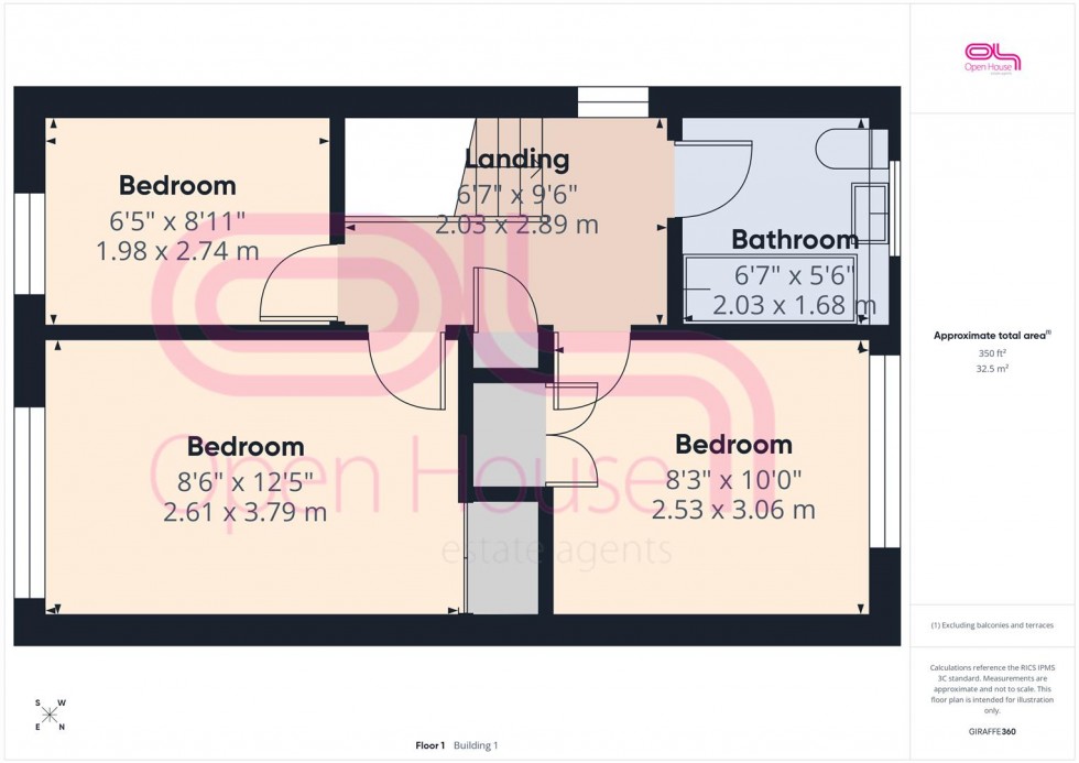 Floorplan for Berry Close, Telscombe Cliffs, Peacehaven