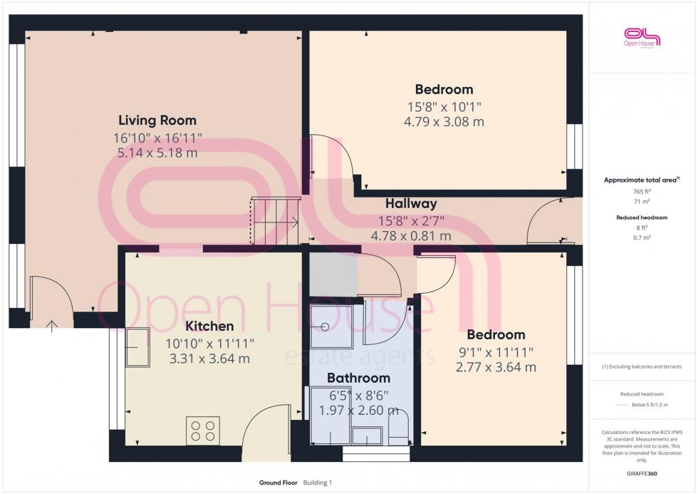 Floorplan for Metcalfe Avenue, Newhaven