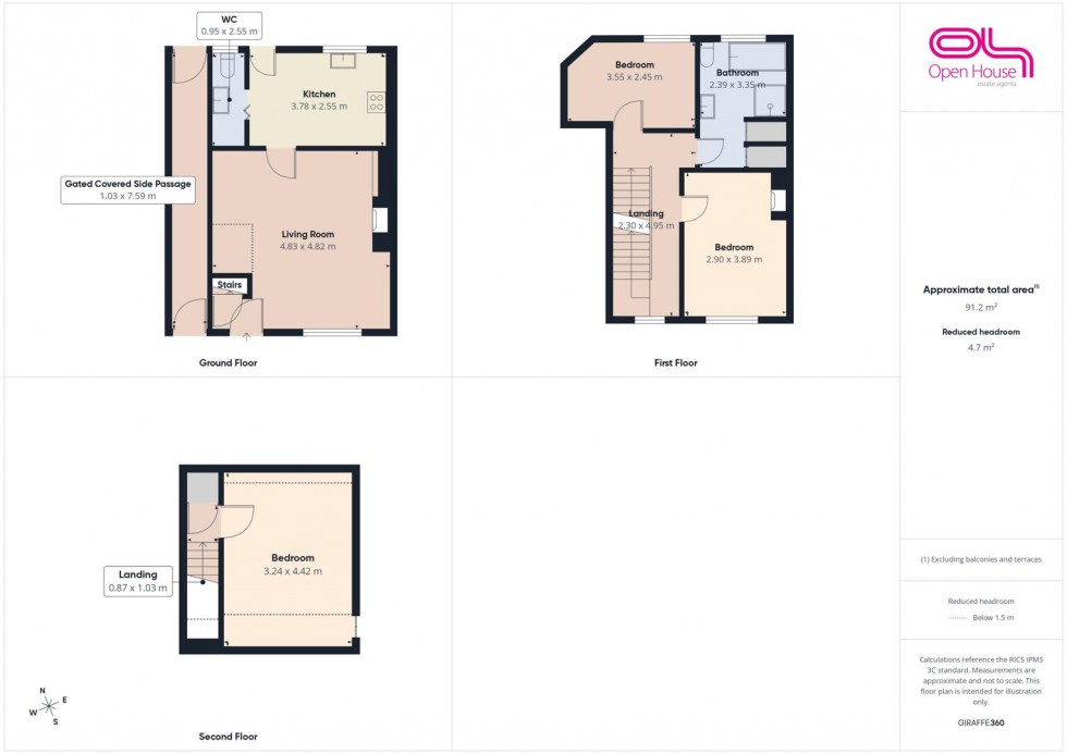 Floorplan for Martlin Lane, Colton, Rugeley