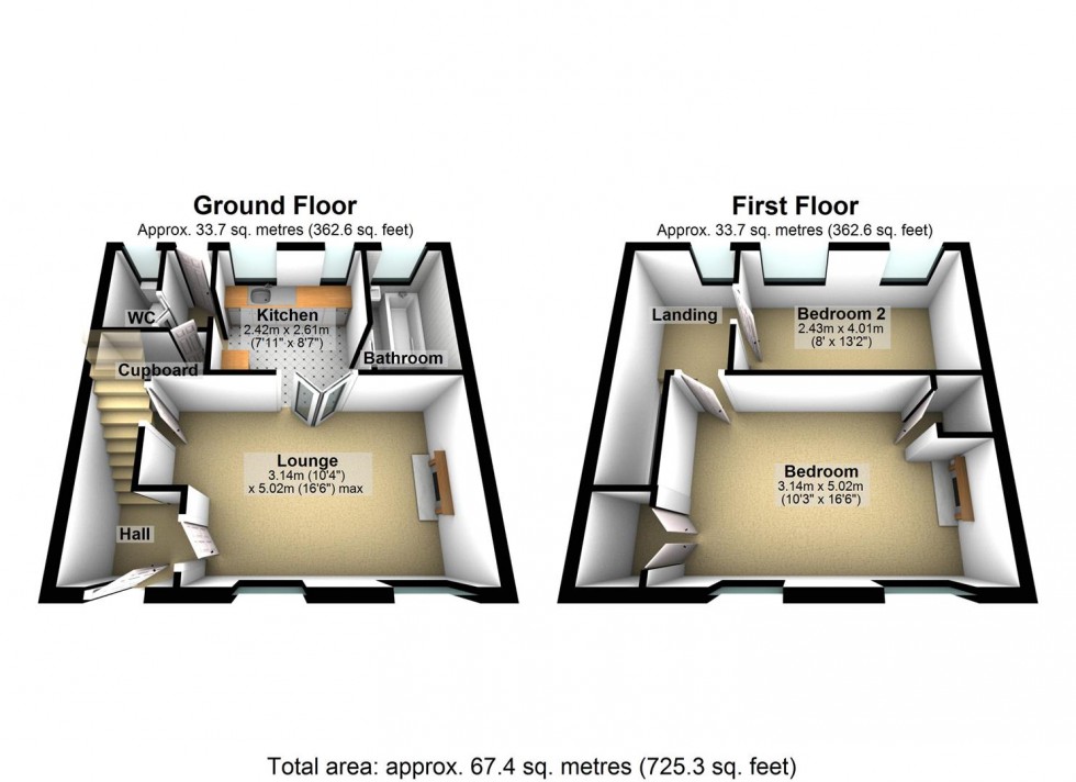 Floorplan for Clapham Common, Worthing